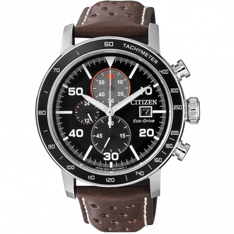 Orologio Uomo Citizen Chrono Marr. Pelle CA0641-24E