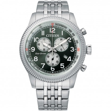 Orologio Uomo Citizen Chrono Verde/Silver AT2460-89X