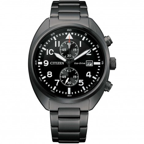 Orologio Uomo Citizen Chrono Black Eco-Drive CA7047-86E