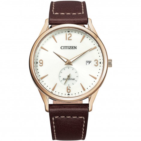 Orologio Uomo Citizen Pelle Bianco Dorato BV1116-12A