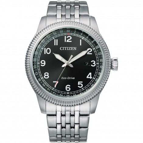 Orologio Uomo Citizen Eco Drive Silver Nero BM7480-81L