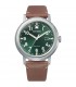 Orologio Uomo Citizen Verde Pelle AW1620-13X