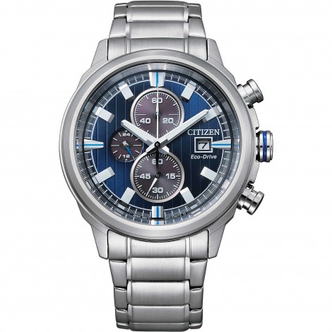 Orologio Uomo Citizen Chrono Blu Silver CA0731-82L