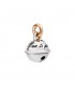 Charm Dodo Campanello Argento e Oro Rosa D.BELL9/G/A
