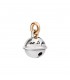 Charm Dodo Campanello Argento e Oro Rosa D.BELL9/G/A