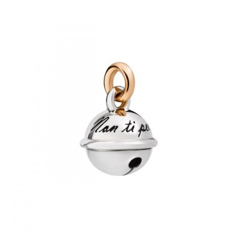 Charm Dodo Campanello Argento e Oro Rosa D.BELL9/G/A