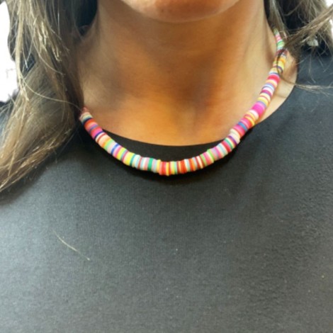 Collana Donna Raggi con Gommini Colorati