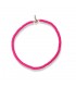 Collana Donna Raggi con Gommini Fucsia