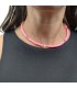 Collana Donna Raggi con Gommini Rosa