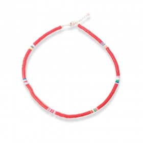 Collana Donna Raggi con Gommini Rossi