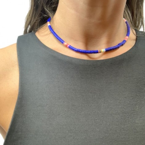 Collana Raggi con Gommini Blu