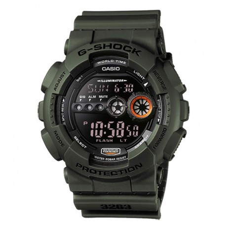 Orologio Casio Uomo Gomma G-Shock Verde GD-100MS-3ER