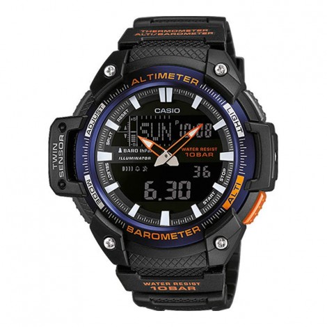 Casio Uomo Gomma Blu Nero SGW-450H-2