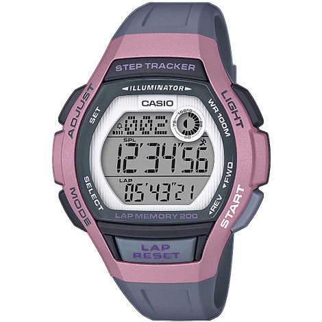 Orologio Casio Gomma Digitale Grigio Rosa LWS-1000H-4AVEF