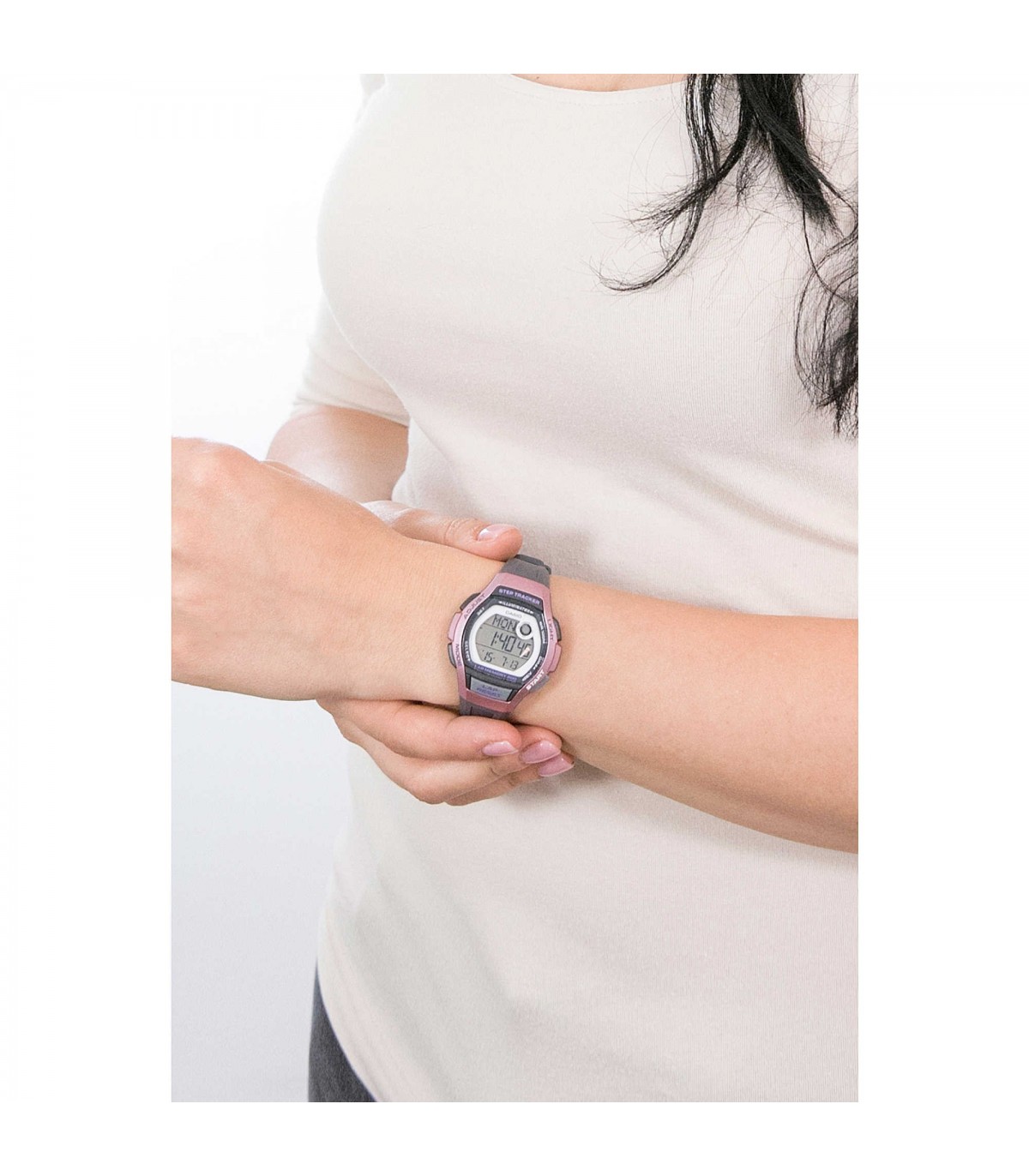 Orologio Casio Gomma Digitale Grigio Rosa LWS 1000H 4AVEF MiRaggi