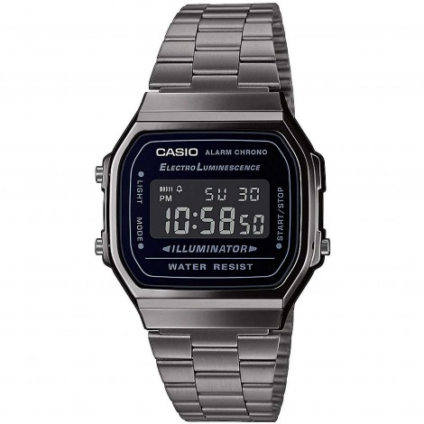 Orologio Casio Vintage Digital Grigio Scuro A168WEGG-1BEF