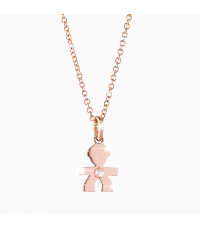 Le Bebé Collana Le Briciole Maschietto Oro Rosa LBB321 Le Bebé Collana Le Briciole Maschietto Oro Rosa LBB321