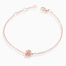 Le Bebé Bracciale Le Briciole Bambina Oro Rosa LBB328