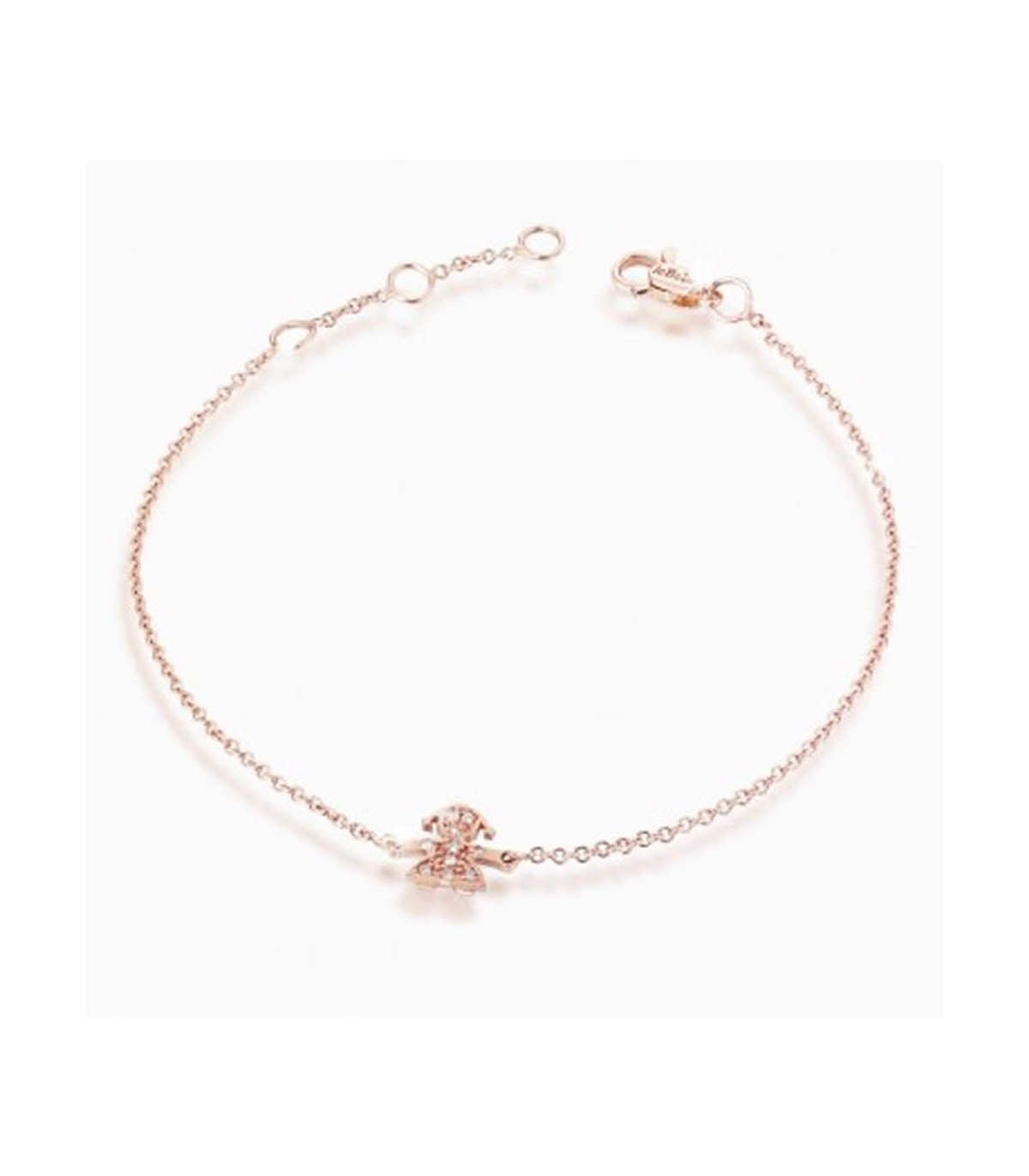 Le Bebé Bracciale Le Briciole Bambina Oro Rosa LBB328