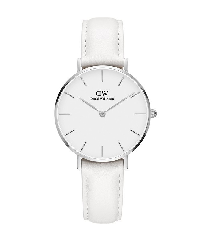 Orologio Daniel Welligton Bianco Pelle DW00100190 Orologio Daniel Welligton Bianco Pelle DW00100190