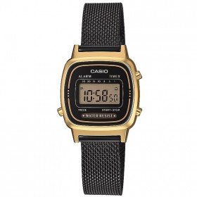 Orologio Casio Nero Oro Donna LA670WEMB-1EF