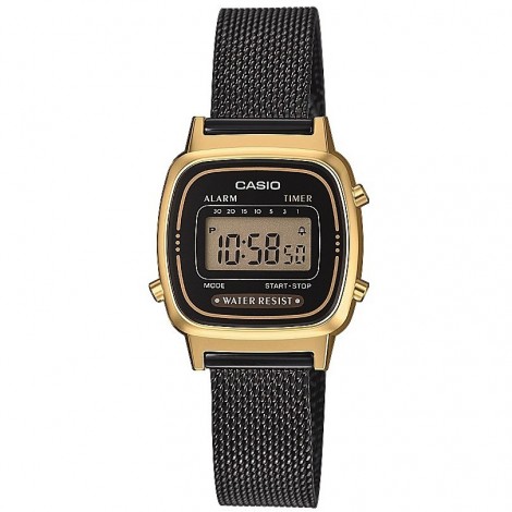 Orologio Casio Nero Oro Donna LA670WEMB-1EF