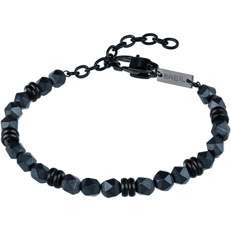 Bracciale Uomo Breil Ematite Sfaccettata TJ2885