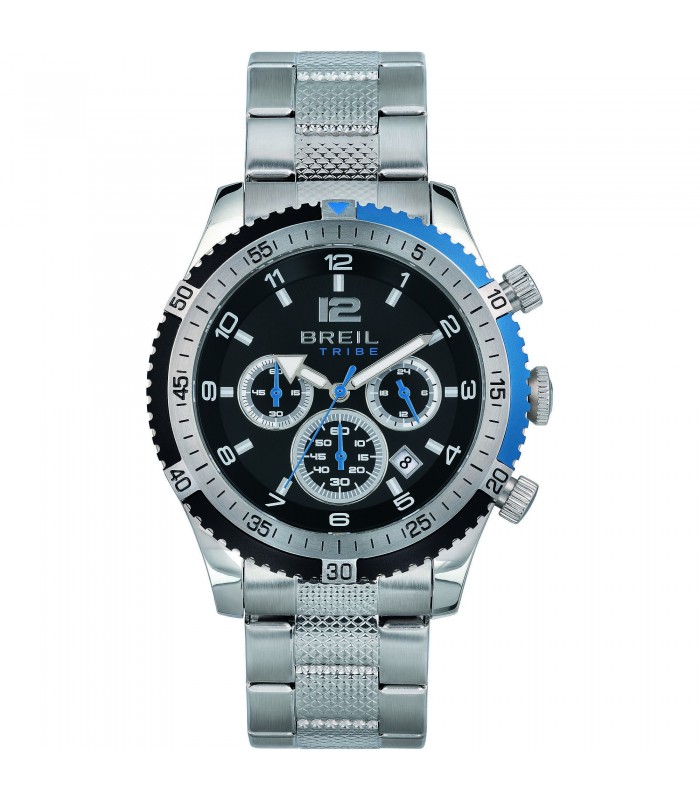 Breil Orologio Tribe Cronografo Nero Azzurro Uomo EW0489 Breil Orologio Tribe Cronografo Nero Azzurro Uomo EW0489