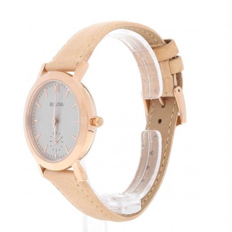 Orologio Donna Bulova Dress Beige Pelle 97L146