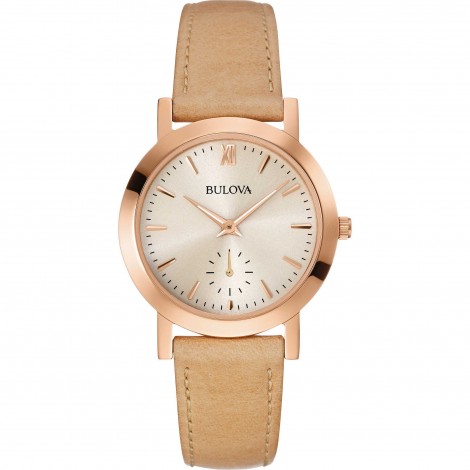 Orologio Donna Bulova Dress Beige Pelle 97L146