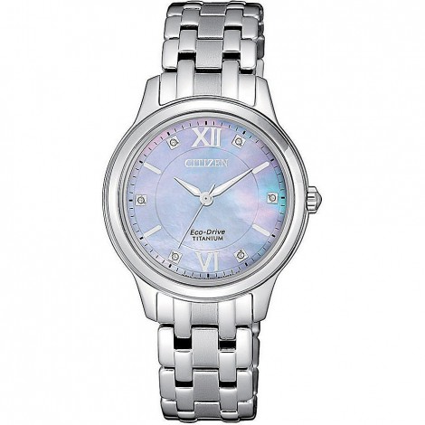 Orologio Donna Citizen Lady Titanio Madreperla EM0720-85Y