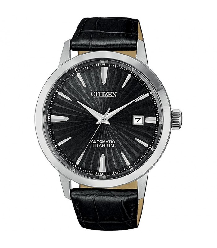 Orologio Uomo Citizen Meccanico Black Pelle NJ2180-46E Orologio Uomo Citizen Meccanico Black Pelle NJ2180-46E