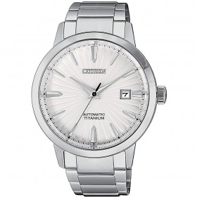 Orologio Uomo Citizen Meccanico Bianco NJ2180-89A