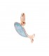 Charm Dodo Pesce Oro Rosa Azzurro DMFISH/9