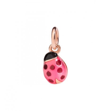 Charm Dodo Coccinella Oro Smalto Rosa DMCOC/9/RS