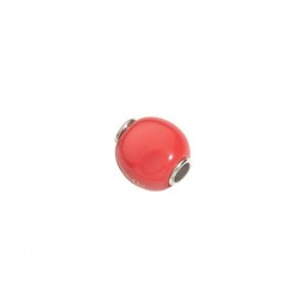 Charm Dodo Pepita Argento Resina Corallo D.PEP/CO