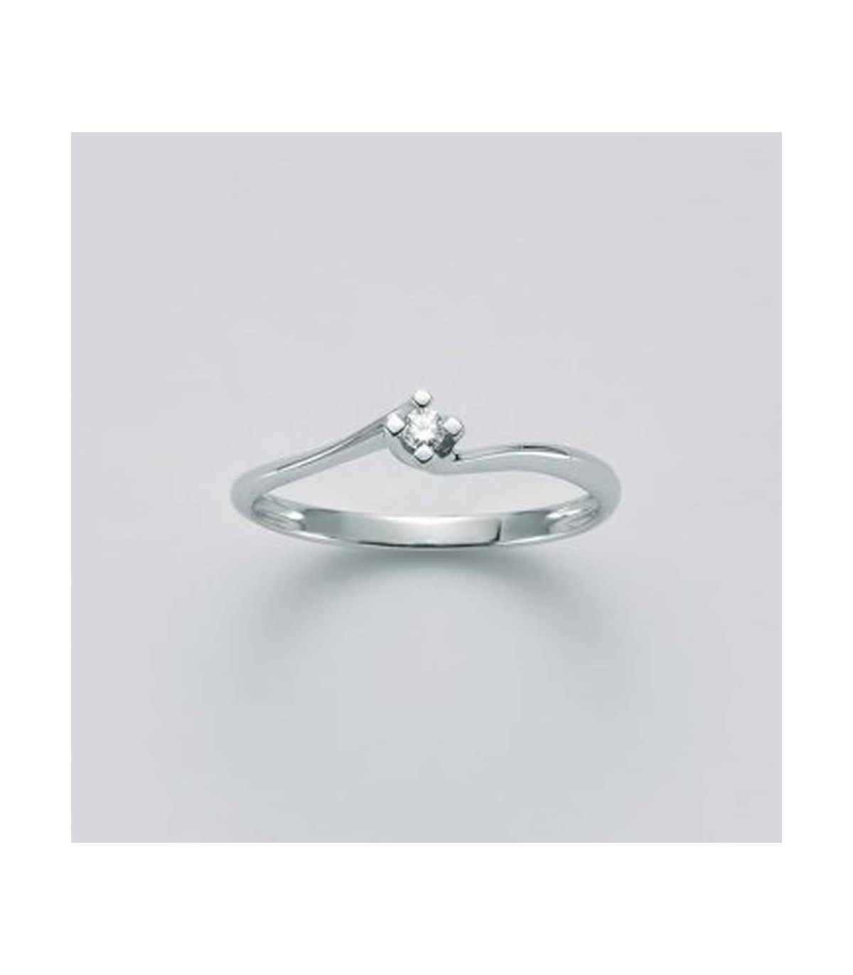 Anello Miluna Oro Bianco 9kt Le Parure Diamante 0 04ct LID5180