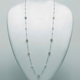 Collana Miluna Argento 925 Perle Multicolore PCL5915