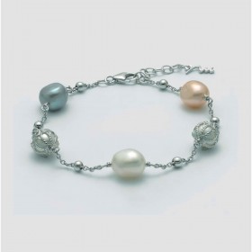 Bracciale Donna Miluna Argento Perle PBR3081