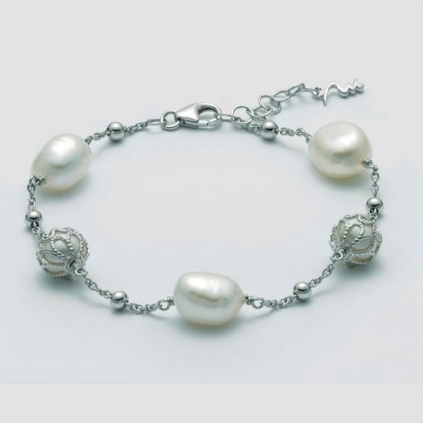 Bracciale Donna Miluna Argento Perle PBR3079