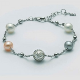Bracciale Donna Miluna Argento Perle PBR3075