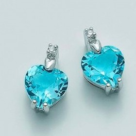 Orecchini Donna Miluna Oro 750 e Topazio ERD936