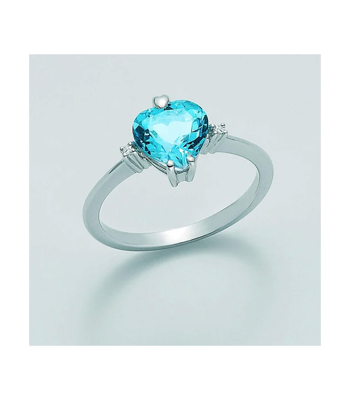 Anello Miluna Oro 18kt Topazio 2 2 ct 2 Diamanti 0 18 ct LID1861 MiRaggi