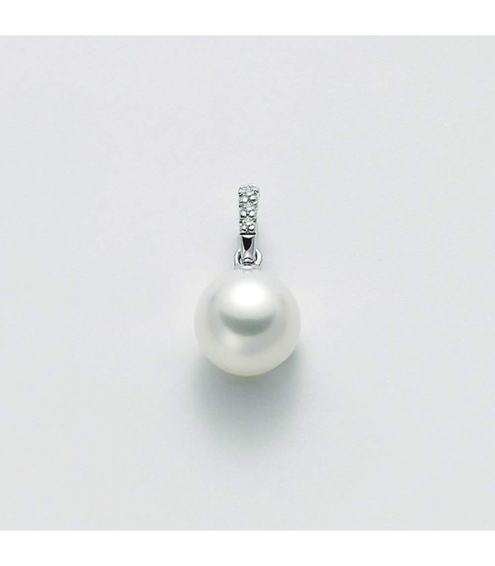 Pendente Miluna Oro 750 Perla e Diamanti 0.09 kt. PPF305 Pendente Miluna Oro 750 Perla e Diamanti 0.09 kt. PPF305