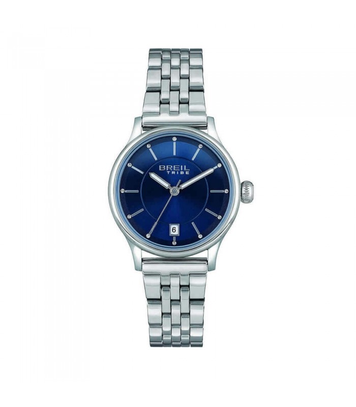 Breil Orologio Uomo Classy EW0643 – Cronografo Quarzo, Cassa In Acciaio Sottile, Quadrante Blu Sunray,防水 50m