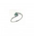 Anello Donna Davite & Delucchi Oro bianco Diamanti e Cuore Smeraldo AA030524SM