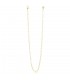 Collana Unoaerre Bronzo Giallo con anelli ovali EXH4874