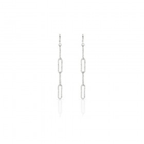 Orecchini Unoaerre Bronzo Bianco Pendenti EXO4151