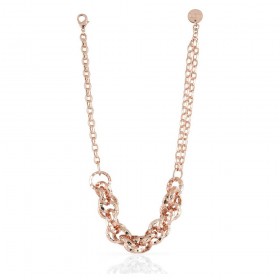 Collana Unoaerre Bronzo Rosè Cerchi EXH4794