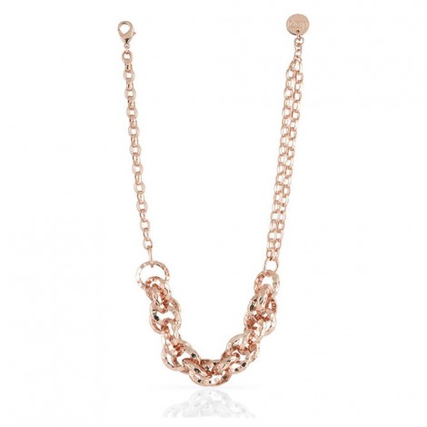 Collana Unoaerre Bronzo Rosè Cerchi EXH4794